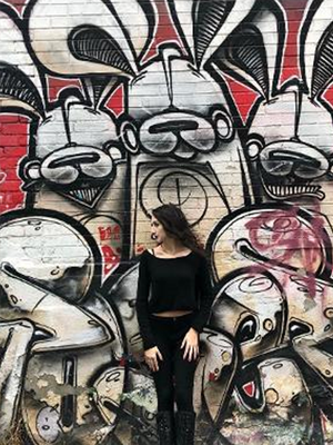 Street art bunnies