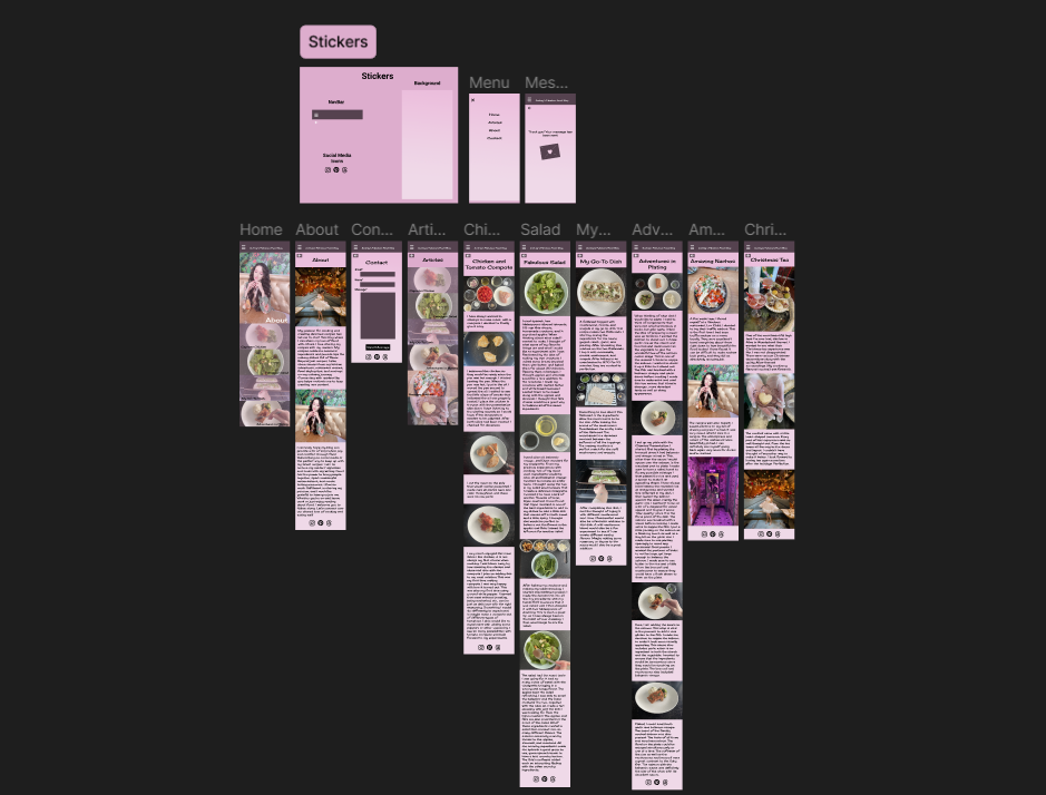 food blog prototype